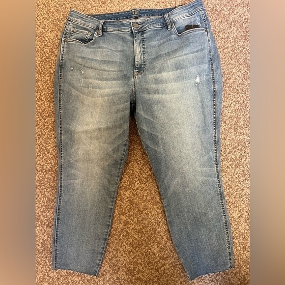 KUT From the KLOTH High Rise Fab AB Crop Skinny Jeans Distressed Plus Size 20W - Picture 13 of 13